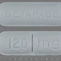 Betapace (Sotalol hydrochloride)-120 mg BETAPACE-120 mg-Blue-Capsule-shape