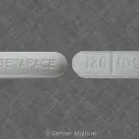 Betapace (Sotalol hydrochloride)-120 mg BETAPACE-120 mg-Blue-Capsule-shape