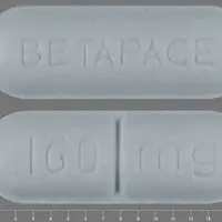 Betapace (Sotalol hydrochloride)-160 mg BETAPACE-160 mg-Blue-Capsule-shape