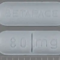 Betapace (Sotalol hydrochloride)-80 mg BETAPACE-80 mg-Blue-Oval