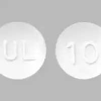 Bisoprolol (Bisoprolol [ bis-oh-proe-lol ])-UL 10-10 mg-White-Round