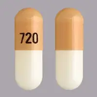 Budesonide (Budesonide (oral) [ bue-des-oh-nide ])-720-3 mg-Orange & White-Capsule-shape