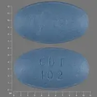 Caduet (Amlodipine and atorvastatin [ am-loe-di-peen-and-a-tor-va-sta-tin ])-CDT 102 Pfizer-10 mg / 20 mg-Blue-Oval