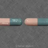 Carbatrol (Carbamazepine (oral) [ kar-ba-maz-e-peen ])-Shire CARBATROL 200 mg-200 mg-Gray / Blue-Capsule-shape