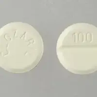 Clozaril (Clozapine [ kloe-za-peen ])-CLOZARIL 100-100 mg-Yellow-Round