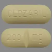 Clozaril (Clozapine [ kloe-za-peen ])-CLOZARIL 200 mg-200 mg-Yellow-Capsule-shape