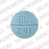 Corgard (Nadolol [ na-doe-lol ])-CORGARD 80 BL 241-80 mg-Blue-Round