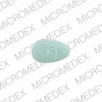 Cozaar (Losartan [ loe-sar-tan ])-MRK 951-25 mg-Green-Egg-shape