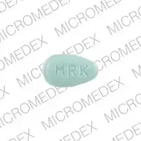 Cozaar (Losartan [ loe-sar-tan ])-MRK 951-25 mg-Green-Egg-shape