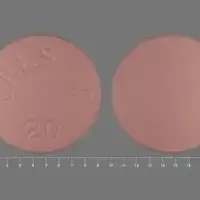 Crestor (Rosuvastatin [ roe-soo-va-sta-tin ])-CRESTOR 20-20 mg-Pink-Round