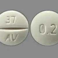 Ddavp (nasal) (Desmopressin (nasal) [ dez-mo-press-in ])-0.2 37 AV-0.2 MG-White-Round