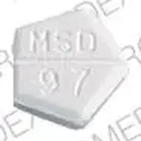 Decadron (Dexamethasone (oral) [ dex-a-meth-a-sone ])-MSD 97 DECADRON-4 mg-White-Five-sided