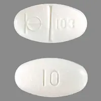 Demadex (Torsemide (oral/injection) [ tor-se-mide ])-Logo 103 10-10 mg-White-Oval