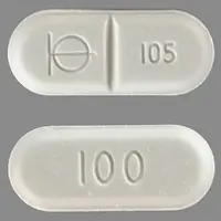 Demadex (Torsemide (oral/injection) [ tor-se-mide ])-Logo 105 100-100 mg-White-Capsule-shape