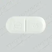 Demadex (Torsemide (oral/injection) [ tor-se-mide ])-Logo 105 100-100 mg-White-Capsule-shape