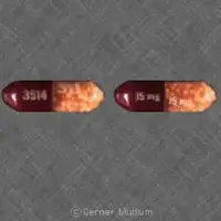 Dexedrine spansule (Dextroamphetamine [ dex-tro-am-fet-a-meen ])-3514 15 mg SB 15 mg-15 mg-Brown & Clear-Capsule-shape