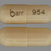 Dextroamphetamine (Dextroamphetamine [ dex-tro-am-fet-a-meen ])-barr 954-5 mg-Beige-Capsule-shape