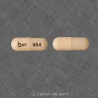 Dextroamphetamine (Dextroamphetamine [ dex-tro-am-fet-a-meen ])-barr 954-5 mg-Beige-Capsule-shape