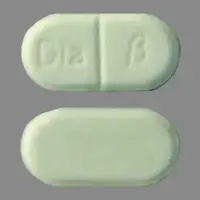 Diabeta (Glyburide [ glye-bue-ride ])-Dia B-5 mg-Green-Capsule-shape