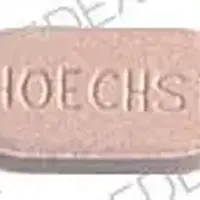 Diabeta (Glyburide [ glye-bue-ride ])-Dia B HOECHST-1.25 mg-Peach-Oval