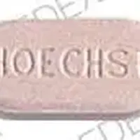 Diabeta (Glyburide [ glye-bue-ride ])-Dia B HOECHST-2.5 mg-Pink-Oval