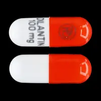 Dilantin (Phenytoin (oral) [ fen-i-toyn ])-PD DILANTIN 100 mg-100 mg-Orange & White-Capsule-shape