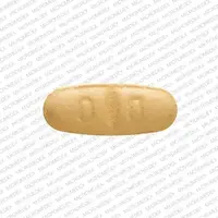 Diovan (Valsartan [ val-sar-tan ])-NVR D O-40 mg-Yellow-Oval