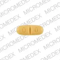 Diovan (Valsartan [ val-sar-tan ])-NVR D O-40 mg-Yellow-Oval