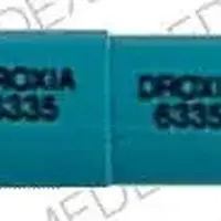 Droxia (Hydroxyurea [ hye-drox-ee-yoo-ree-a ])-DROXIA 6335 DROXIA 6335-200 mg-Green-Capsule-shape