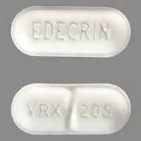 Edecrin (Ethacrynic acid [ eth-a-krin-ik-as-id ])-EDECRIN VRX 205-25 mg-White-Oval