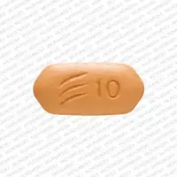 Effient (Prasugrel [ pra-soo-grel ])-5123 Logo 10-10 mg-Beige-Six-sided