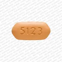 Effient (Prasugrel [ pra-soo-grel ])-5123 Logo 10-10 mg-Beige-Six-sided