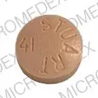 Elavil (Amitriptyline [ a-mee-trip-ti-leen ])-ELAVIL STUART 41-50 mg-Tan-Round