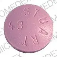 Elavil (Amitriptyline [ a-mee-trip-ti-leen ])-ELAVIL STUART 43-100 mg-Purple-Round