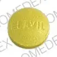 Elavil (Amitriptyline [ a-mee-trip-ti-leen ])-ELAVIL STUART 45-25 mg-Yellow-Round