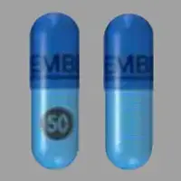 Embeda (Morphine and naltrexone [ mor-feen-and-nal-trex-one ])-EMBEDA 50-morphine 50 mg / naltrexone 2 mg-Blue-Capsule-shape