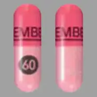 Embeda (Morphine and naltrexone [ mor-feen-and-nal-trex-one ])-EMBEDA 60-morphine 60 mg / naltrexone 2.4 mg-Pink-Capsule-shape