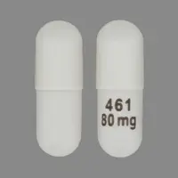 Emend (Aprepitant (oral/injection) [ a-prep-i-tant ])-461 80 mg-80 mg-White-Capsule-shape