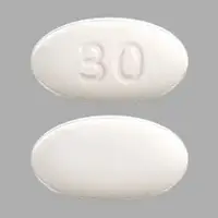 Emflaza (Deflazacort)-30-30 mg-White-Oval