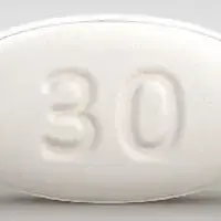 Emflaza (Deflazacort)-30-30 mg-White-Oval