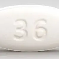 Emflaza (Deflazacort)-36-36 mg-White-Oval