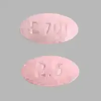 Endocet 2.5/325 (Acetaminophen and oxycodone [ a-seet-a-min-oh-fen-and-ox-i-koe-done ])-E701 2.5-325 mg / 2.5 mg-Pink-Oval