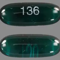 Ergocalciferol (Ergocalciferol (vitamin d2) [ er-goe-kal-sif-e-role ])-136-1.25 mg (50,000 USP units)-Green-Capsule-shape