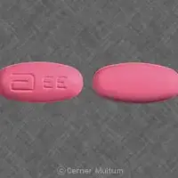 Erythromycin (Erythromycin (oral/injection) [ er-ith-roe-mye-sin ])-a EE-400 mg-Pink-Oval