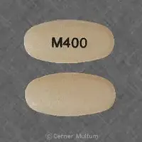 Erythromycin (Erythromycin (oral/injection) [ er-ith-roe-mye-sin ])-M400-400 mg-Orange-Oval