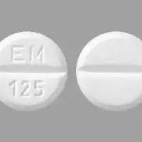 Euthyrox (Levothyroxine [ lee-voe-thye-rox-een ])-EM 125-125 mcg-White-Round