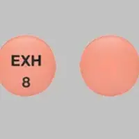 Exalgo (Hydromorphone (oral) [ hye-droe-mor-fone ])-EXH 8-8 mg-Red-Round