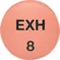 Exalgo (Hydromorphone (oral) [ hye-droe-mor-fone ])-EXH 8-8 mg-Red-Round