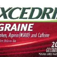 Excedrin migraine (Acetaminophen, aspirin, and caffeine [ ah-seet-a-min-oh-fen, asp-i-rin, and-kaf-een ])-E-acetaminophen 250 mg / aspirin 250 mg / caffeine 65 mg-Green & White-Round