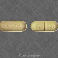 Felbatol (Felbamate [ fel-bam-ate ])-WALLACE 04 30-400 mg-Yellow-Oval